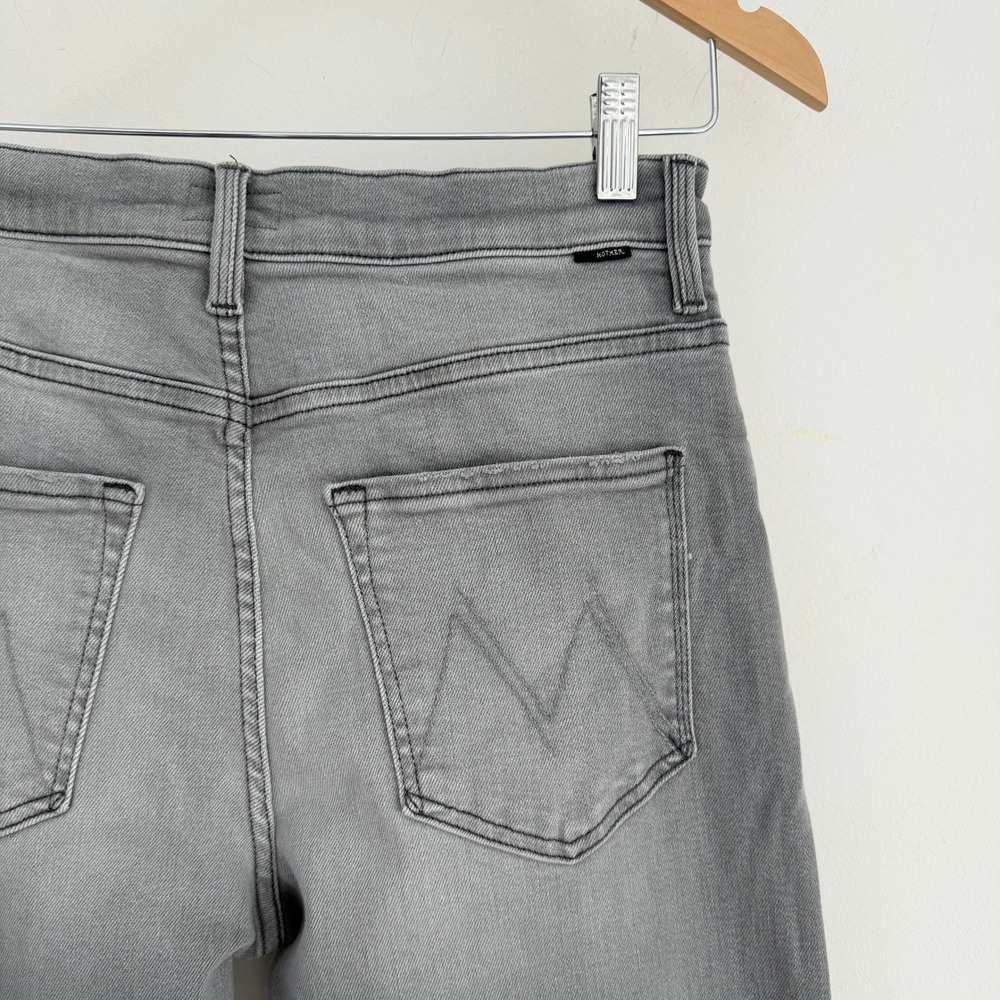 MOTHER Jeans Women 27 Gray The Dodger Flood Wide Leg in Noted - Picture 5 of 13